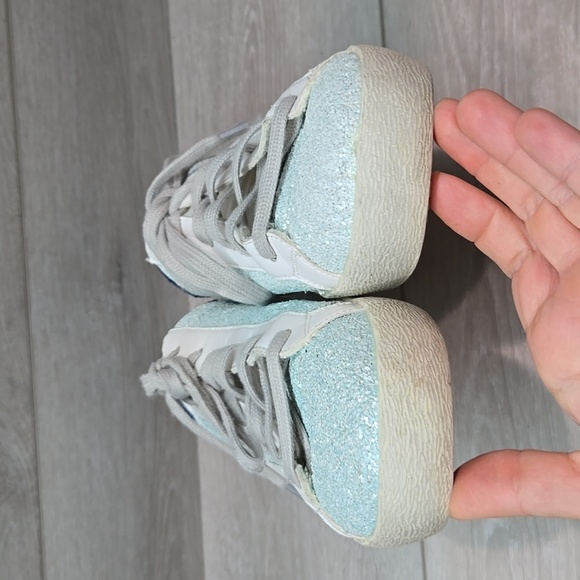 MIIM Women's Glitter Sneakers with Blue Accents Stars Sneakers Shoes Sz 9 - Picture 5 of 12